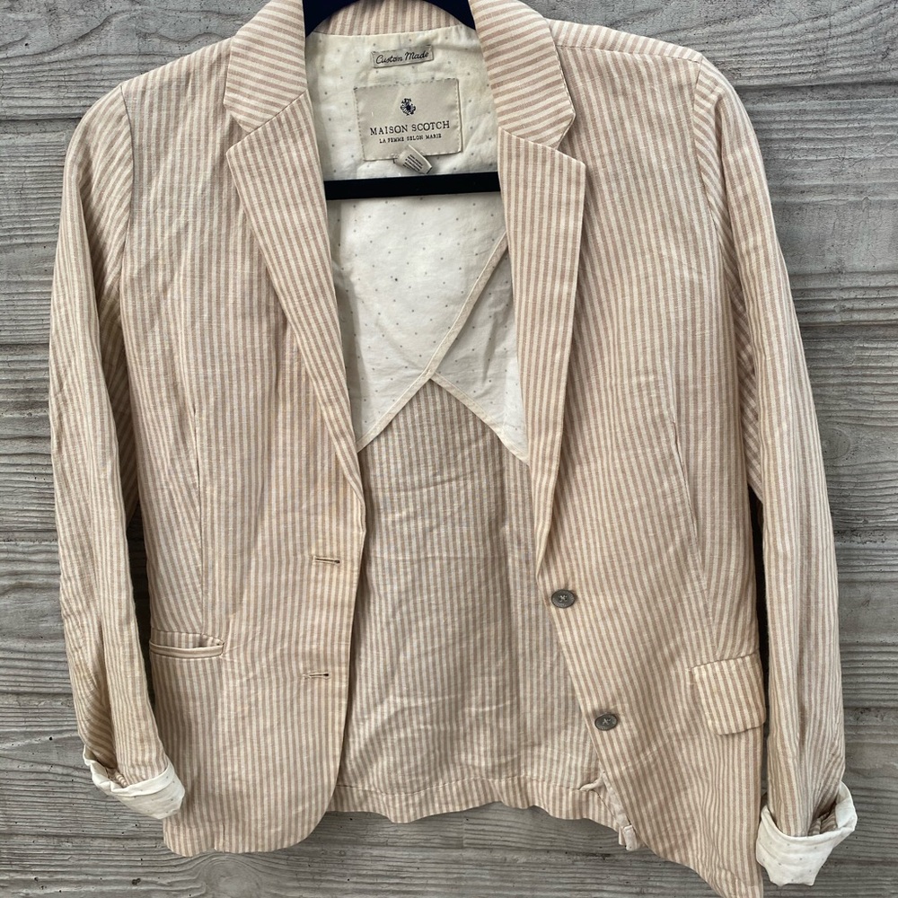 Striped blazer small